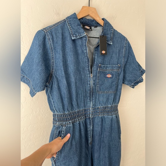 Dickies Houston denim coveralls jumpsuit NEW medium - Picture 9 of 14